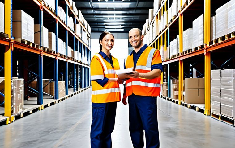 국제물류사 자격증 취득 과정 - A female supply chain analyst working on a computer, displaying a world map visualization, fully clo...