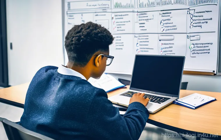 국제물류사 필기시험 기출문제 대비법 - **Prompt 1: Focused Student Mastering International Logistics**
    "A young, determined student, dr...