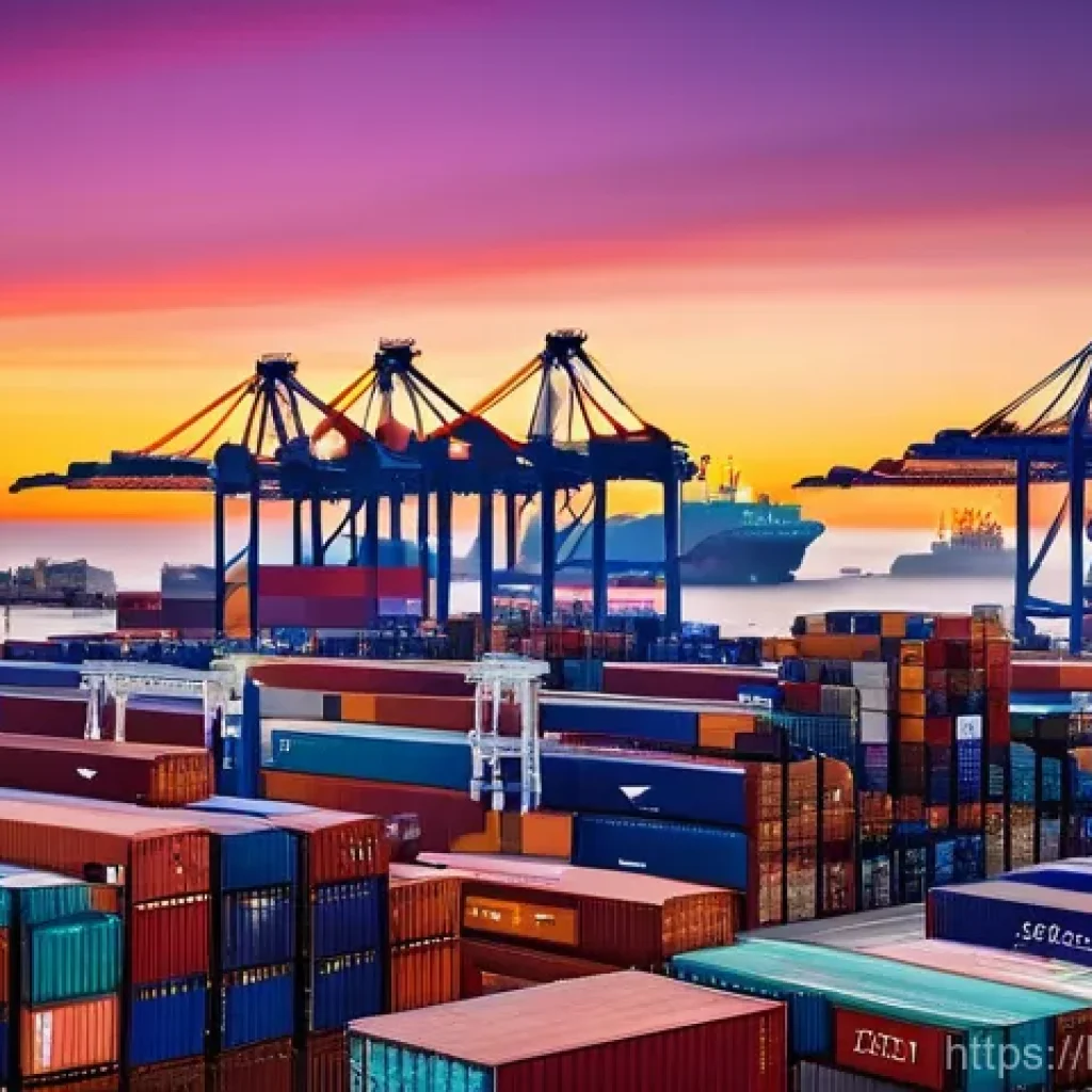 국제물류사로서의 경력 쌓는 방법 - **Prompt 1: Global Logistics Hub at Dawn**
    "A majestic, wide-angle shot of a massive container p...